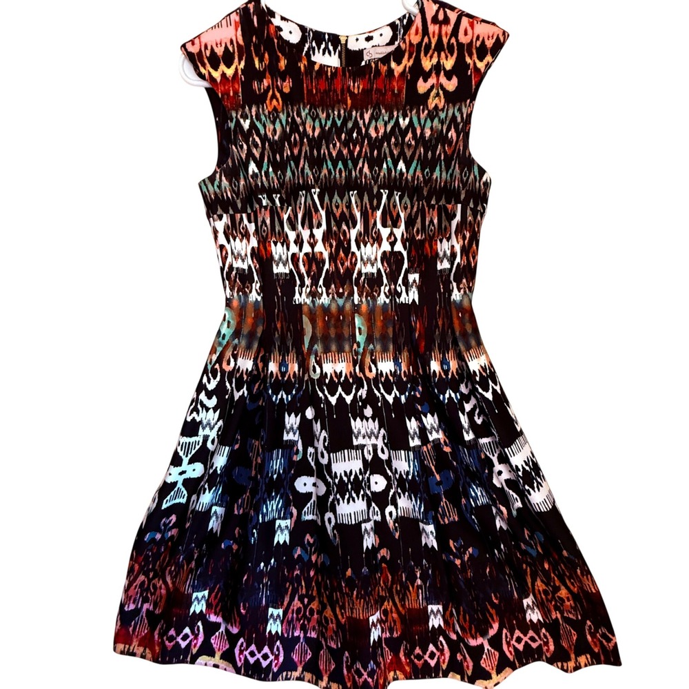 db established 1962 Women's Sleeveless Fit & Flare Printed Dress